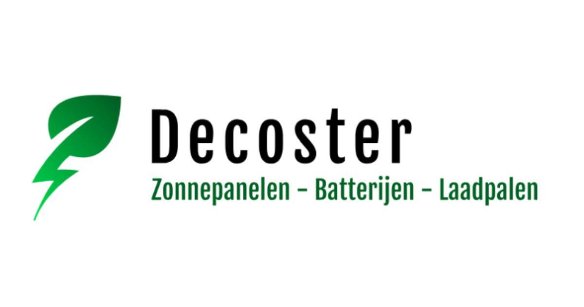 Decoster Zonnepanelen, Batterijen en Laadpalen.